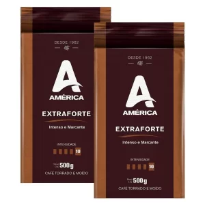 cafe torrado e moido vacuo extra forte 2 pacotes de 500g