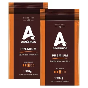 cafe torrado e moido vacuo premium 2 pacotes de 500g