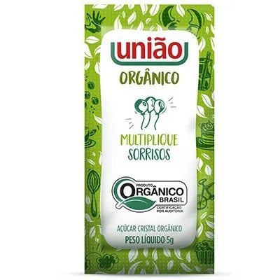 Açúcar Cristal Organico em Sachê União 5g Caixa com 400 Unidades - Imagem 2